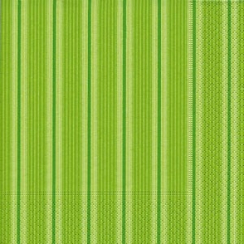 Servietten 25 x 25 cm, bedruckt, Design: UNIQUE STRIPES GREEN